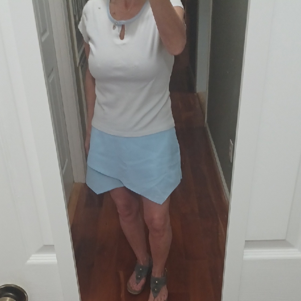 Boohoo Light Blue Skort